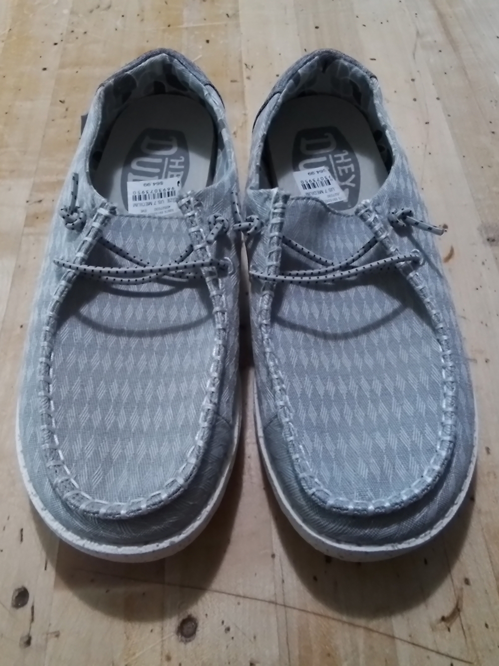 Hey Dude Womens Shoes Gray Grey Size 7 NWT